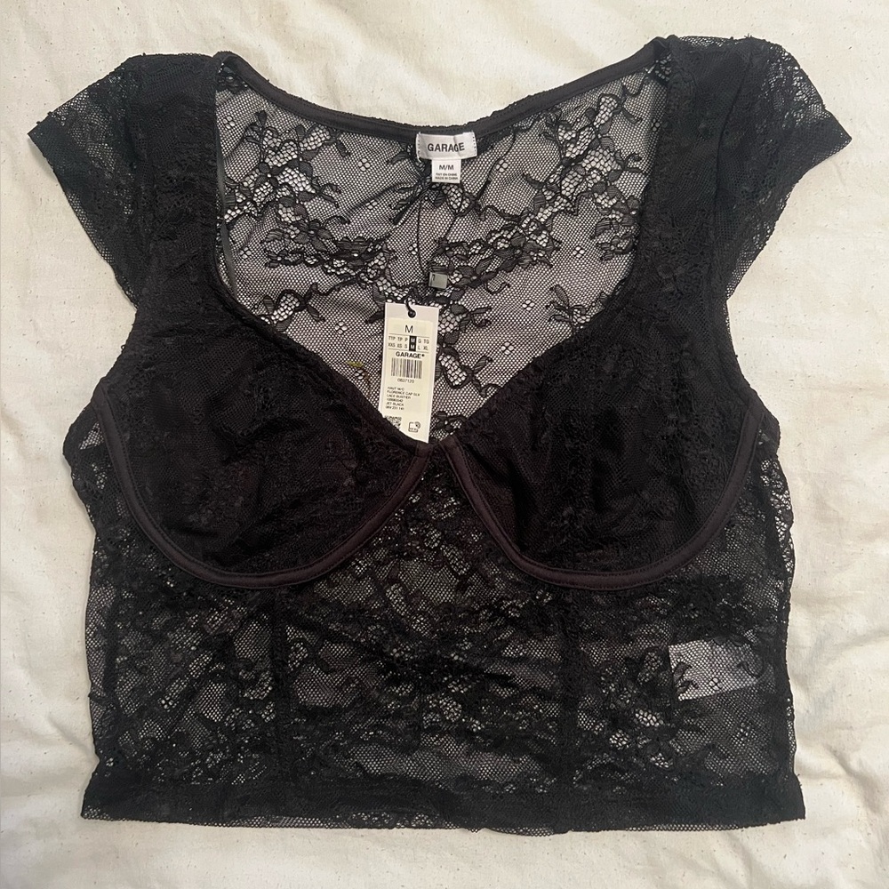 Lace garage top